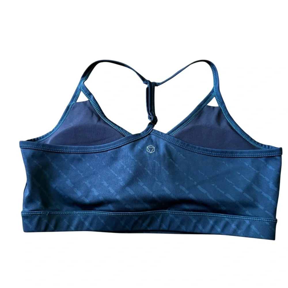 AR-33 Zion Hunter‎ Green Yoga Sports Bra Size Large Strappy Back Athletic